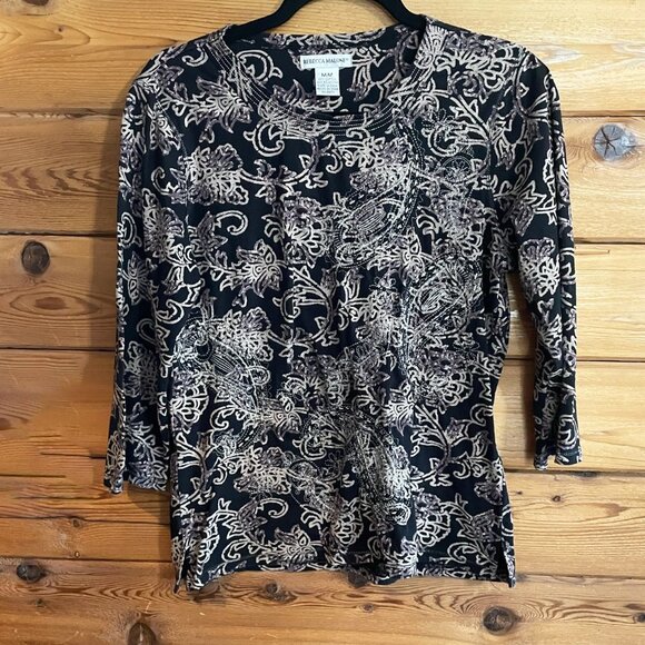Rebecca Malone embroidered Top Medium - Picture 1 of 6